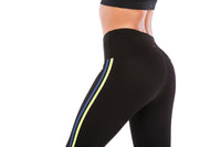 Thumbnail for Black with Stripes Crazy Yoga Pant
