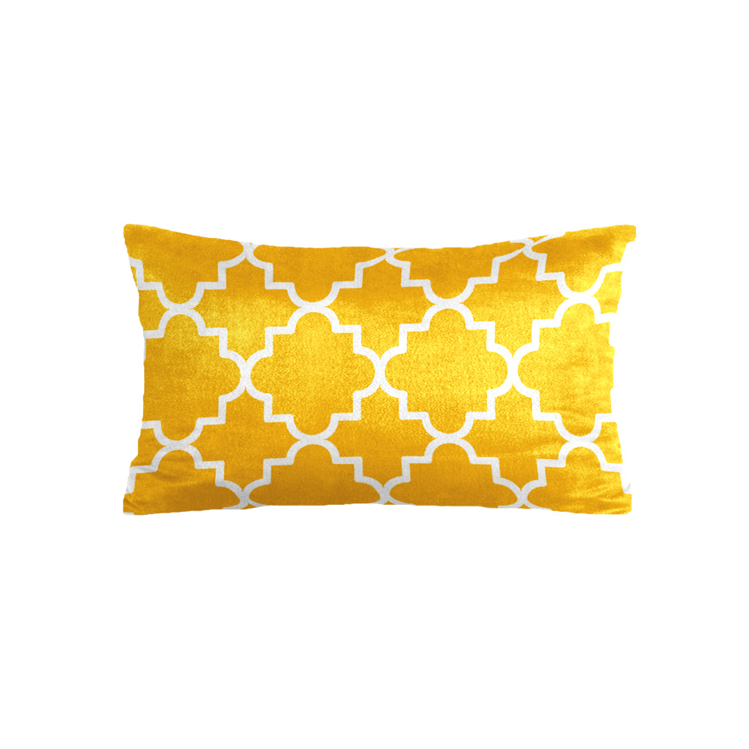 SuperSoft Yellow Quatrefoil Rectangle