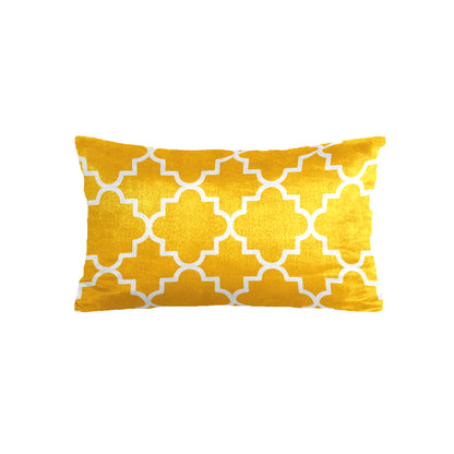 SuperSoft Yellow Quatrefoil Rectangle