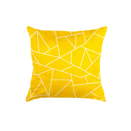 SuperSoft Mustard Yellow White Mosaic Lines