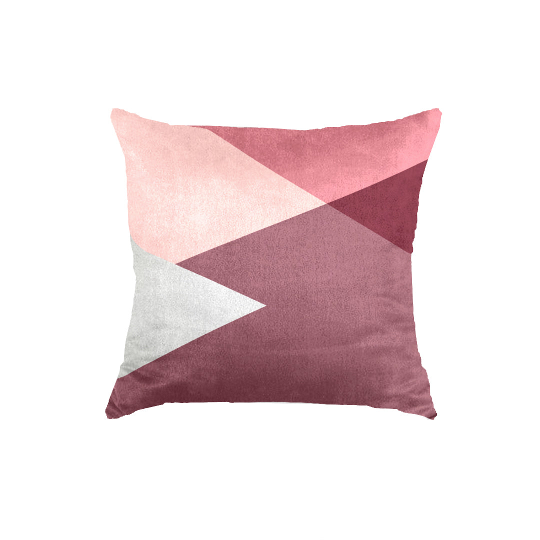 SuperSoft Shades of Pink Geometric Throw Pillow
