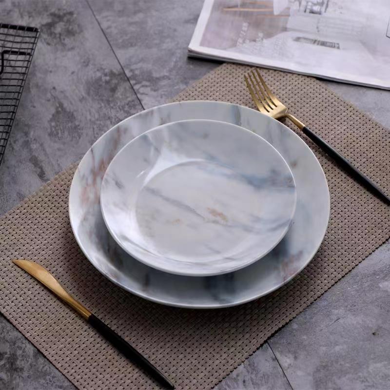 Marble Design Porcelain Plate