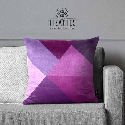 SuperSoft Purple Mist Triangles Throw Cushion