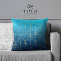 Thumbnail for SuperSoft Teal Abstract throw Pillow