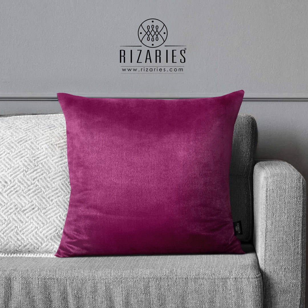 SuperSoft Plain Dark Pink Throw Pillow