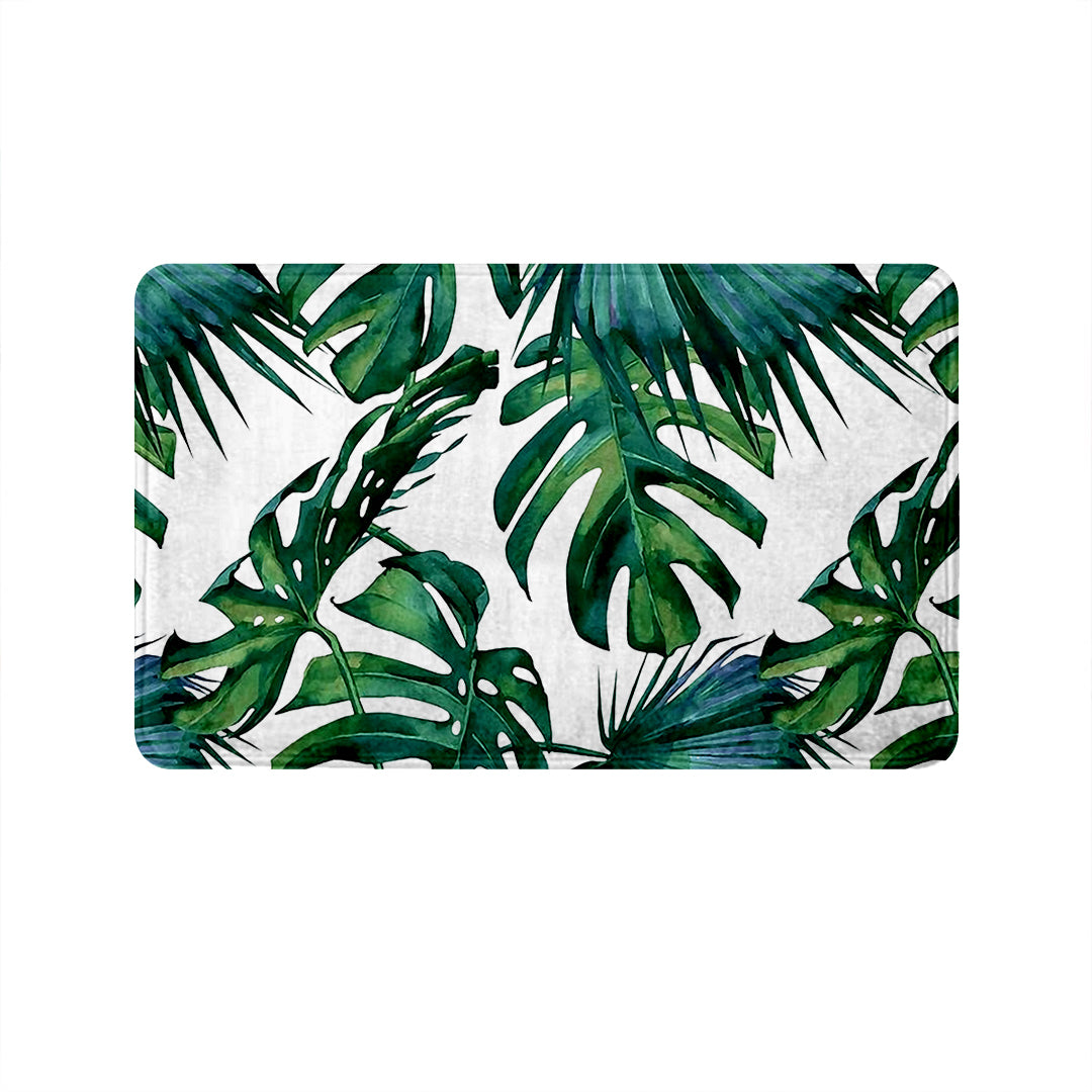 SuperSoft Classic Tropical Leaves Door Mat