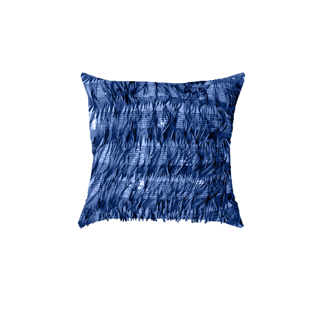 Frill with Sequence on Net Throw Pillows