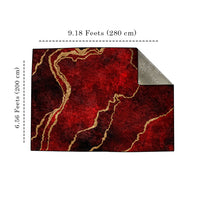 Thumbnail for Burgundy Abstract Centerpiece (Rug)