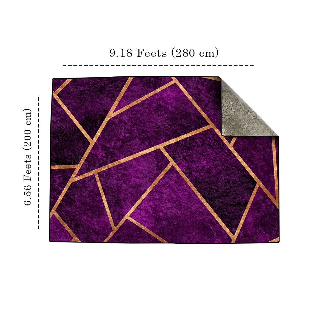 Purple Geometric Centerpiece (Rug)