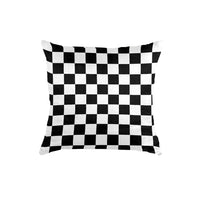 Thumbnail for SuperSoft Black & White Checker Boxes Throw Cushion