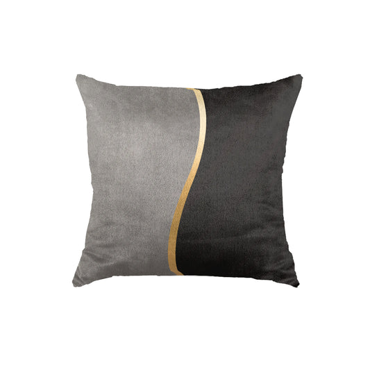 SuperSoft Grey Gold Shaded Throw Cushion