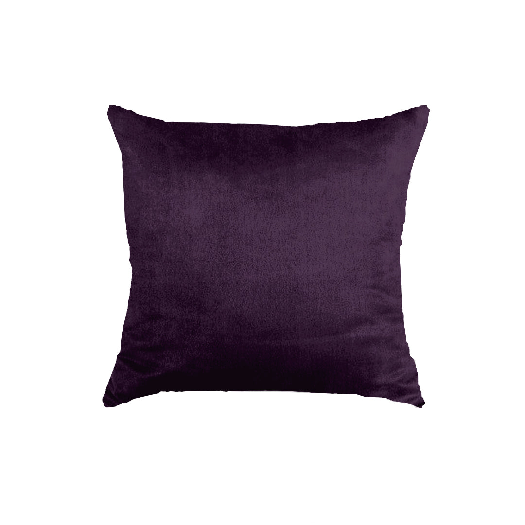 SuperSoft Plain Dark Purple Throw Pillow