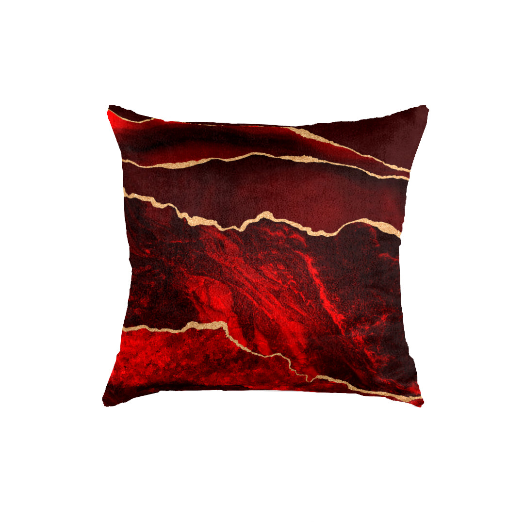 SuperSoft Maroon Abstract Throw Pillow
