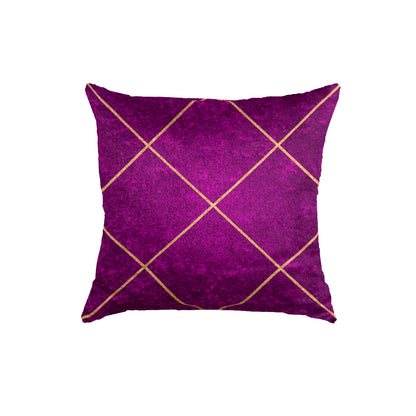 SuperSoft Purple Diamonds Throw Cushion