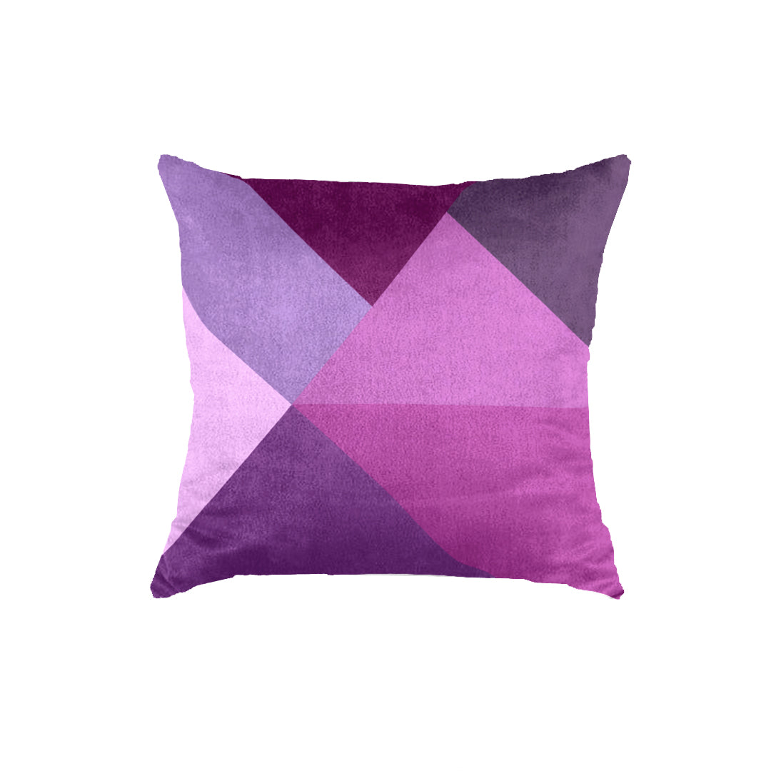 SuperSoft Purple Mist Triangles Throw Cushion