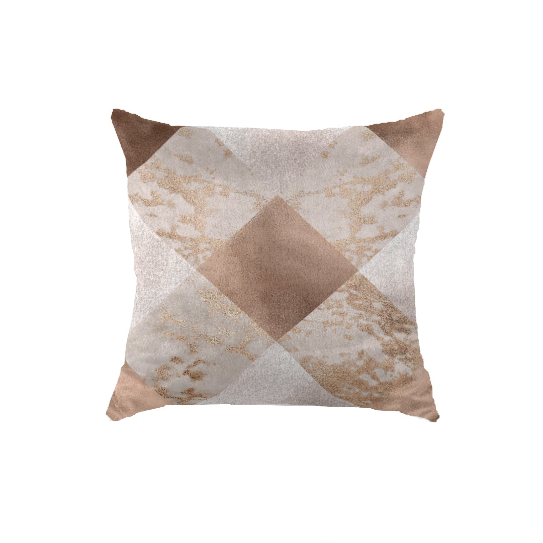 SuperSoft Copper Foil Diamond Throw Pillow