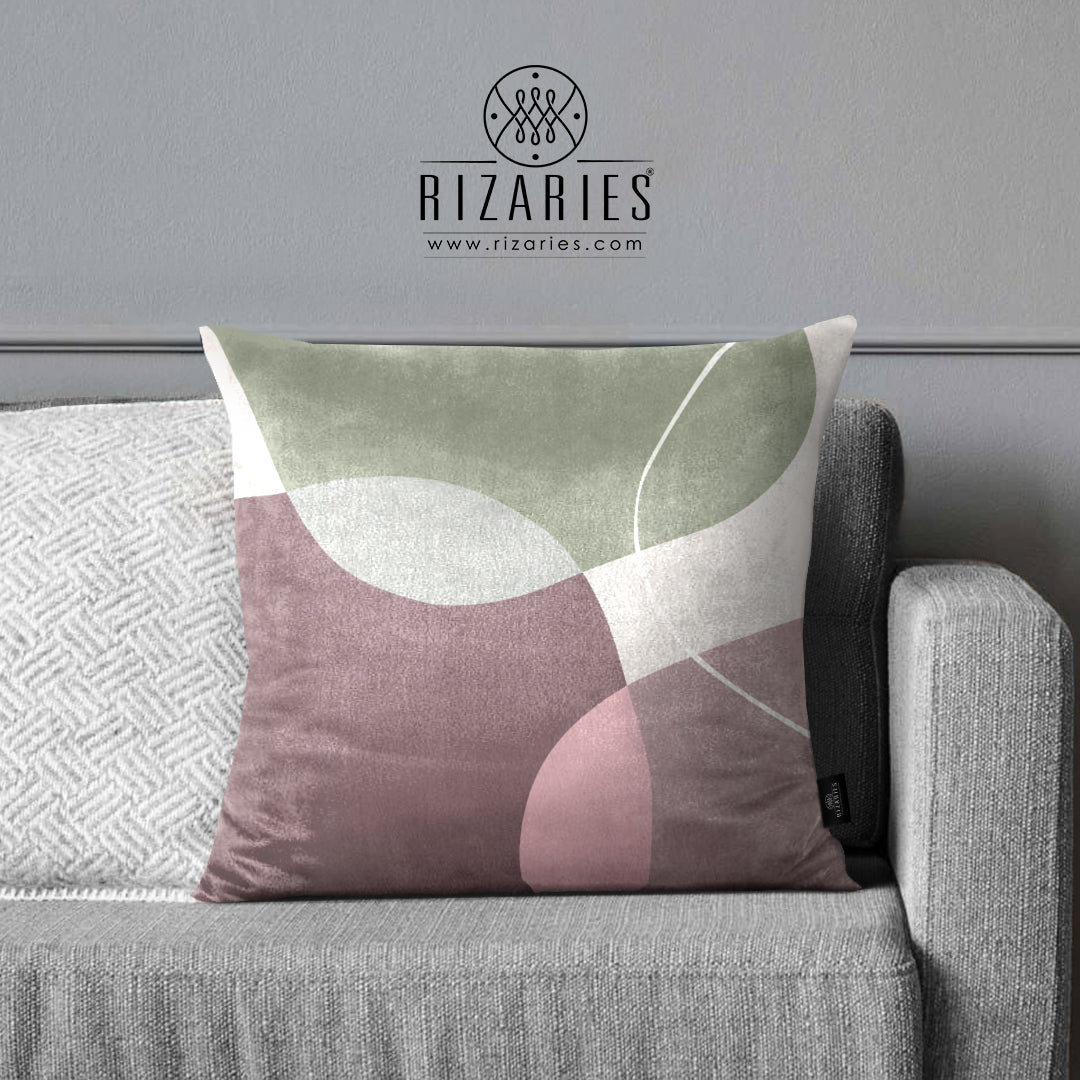 SuperSoft Mist Pink Abstract Throw Cushion