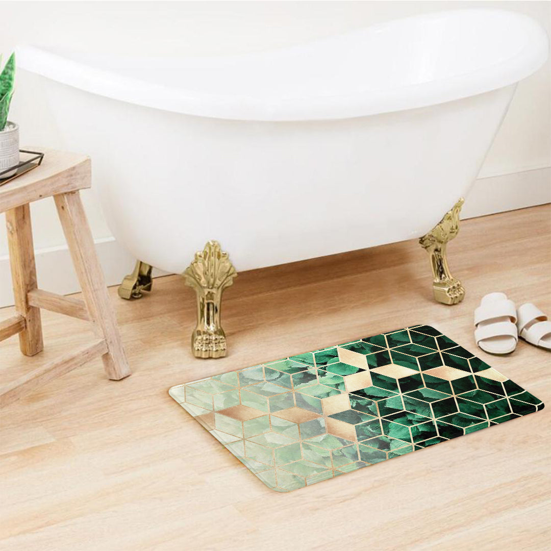 SuperSoft Leaves & Cubes Door Mat