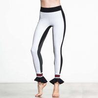 Thumbnail for White & Grey Crazy Yoga Pants
