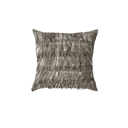 Frill with Sequence on Net Throw Pillows