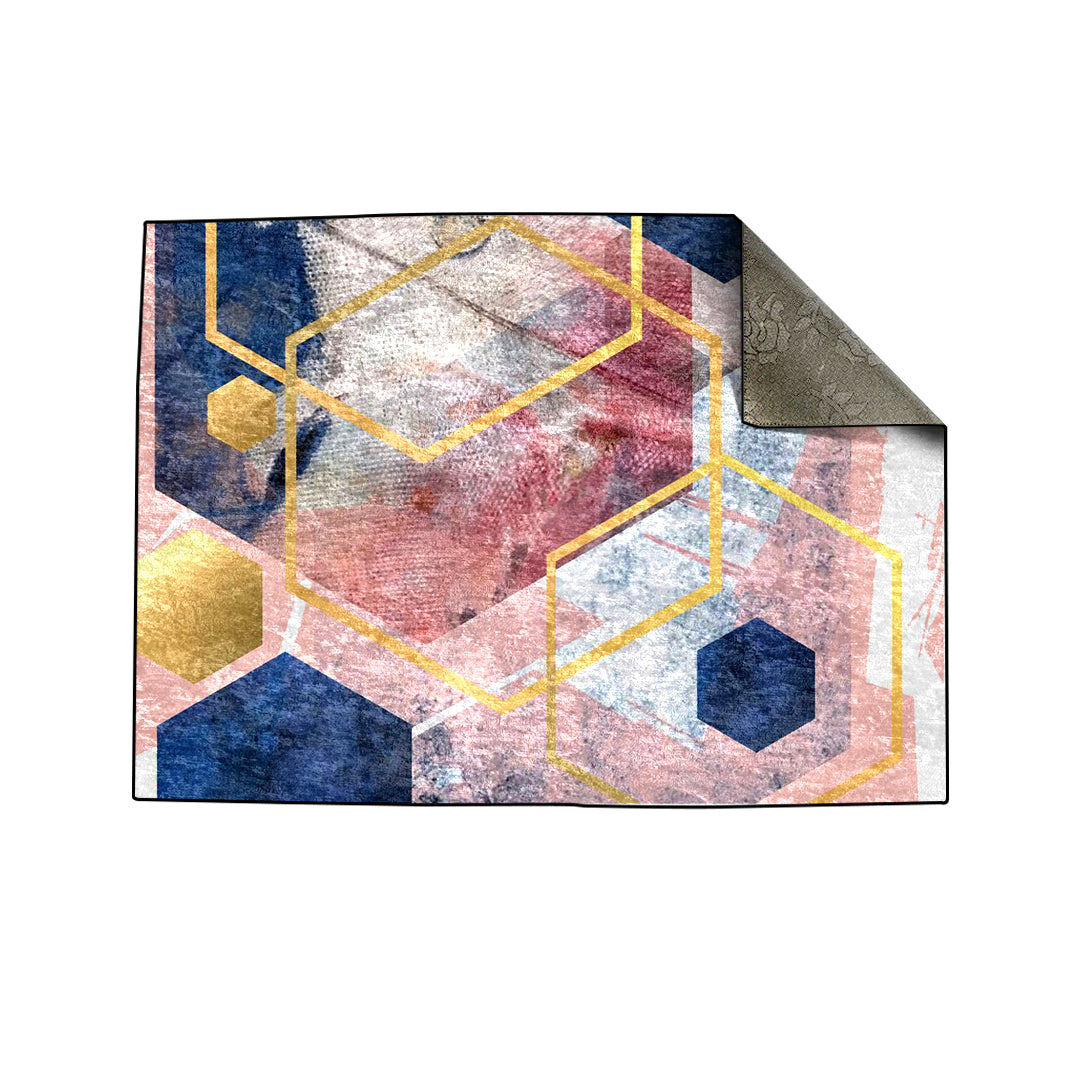 Pink Abstract Centerpiece (Rug)