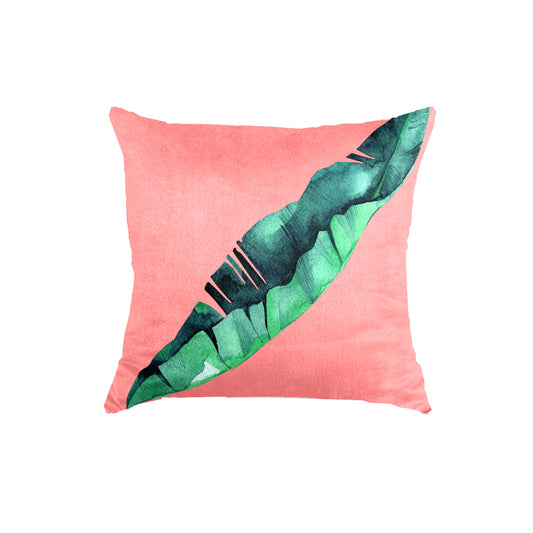 SuperSoft Pink Tropical Leaf 1