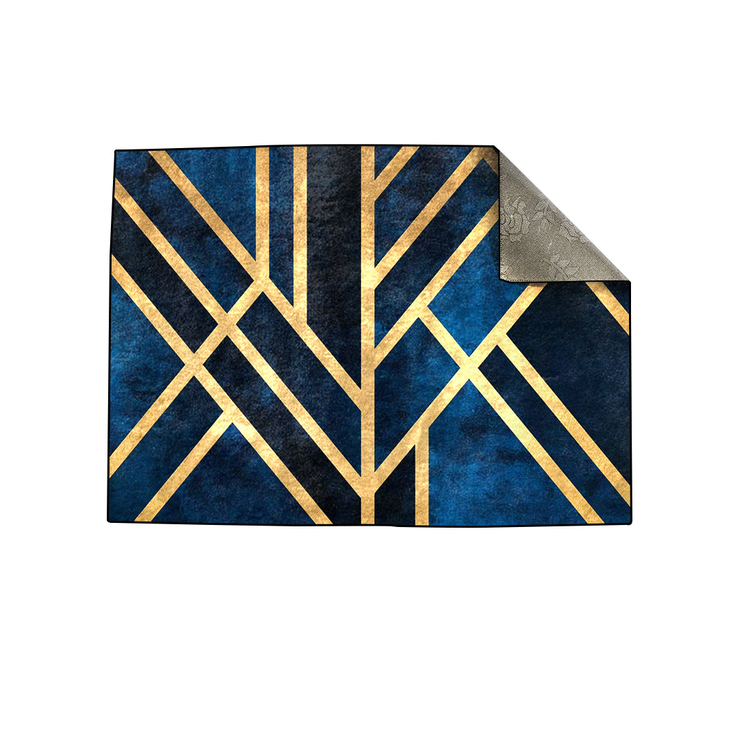 Art Deco Blue Centerpiece (Rug)