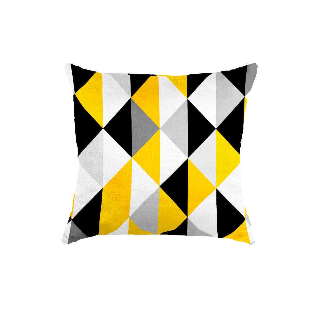 SuperSoft Yellow Diamond Throw Cushion