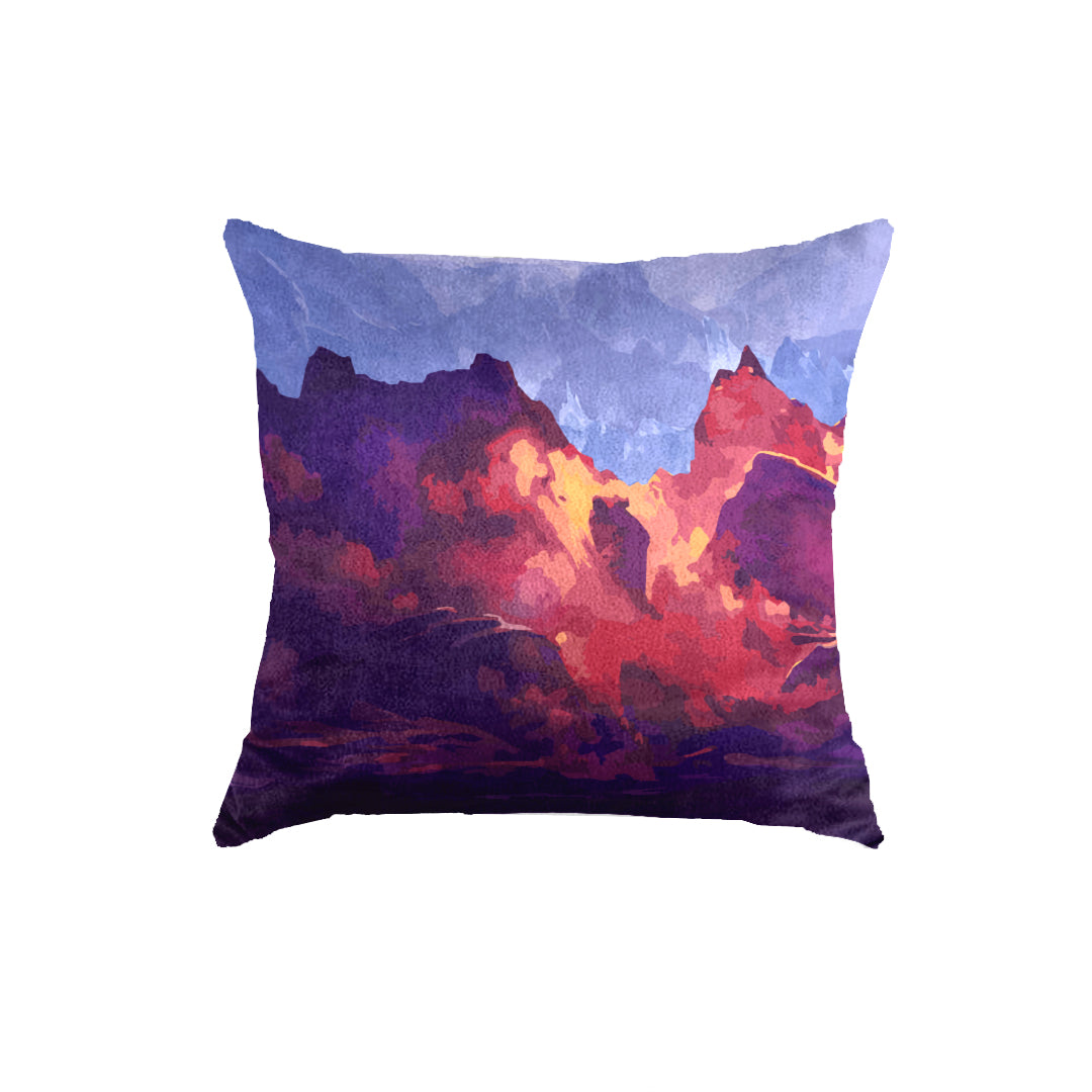 SuperSoft Purple Mountain Abstract