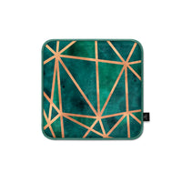 Thumbnail for Super Soft Emerald & Copper Chair Pad/Cushion