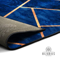 Thumbnail for Navy & Copper Centerpiece (Rug)