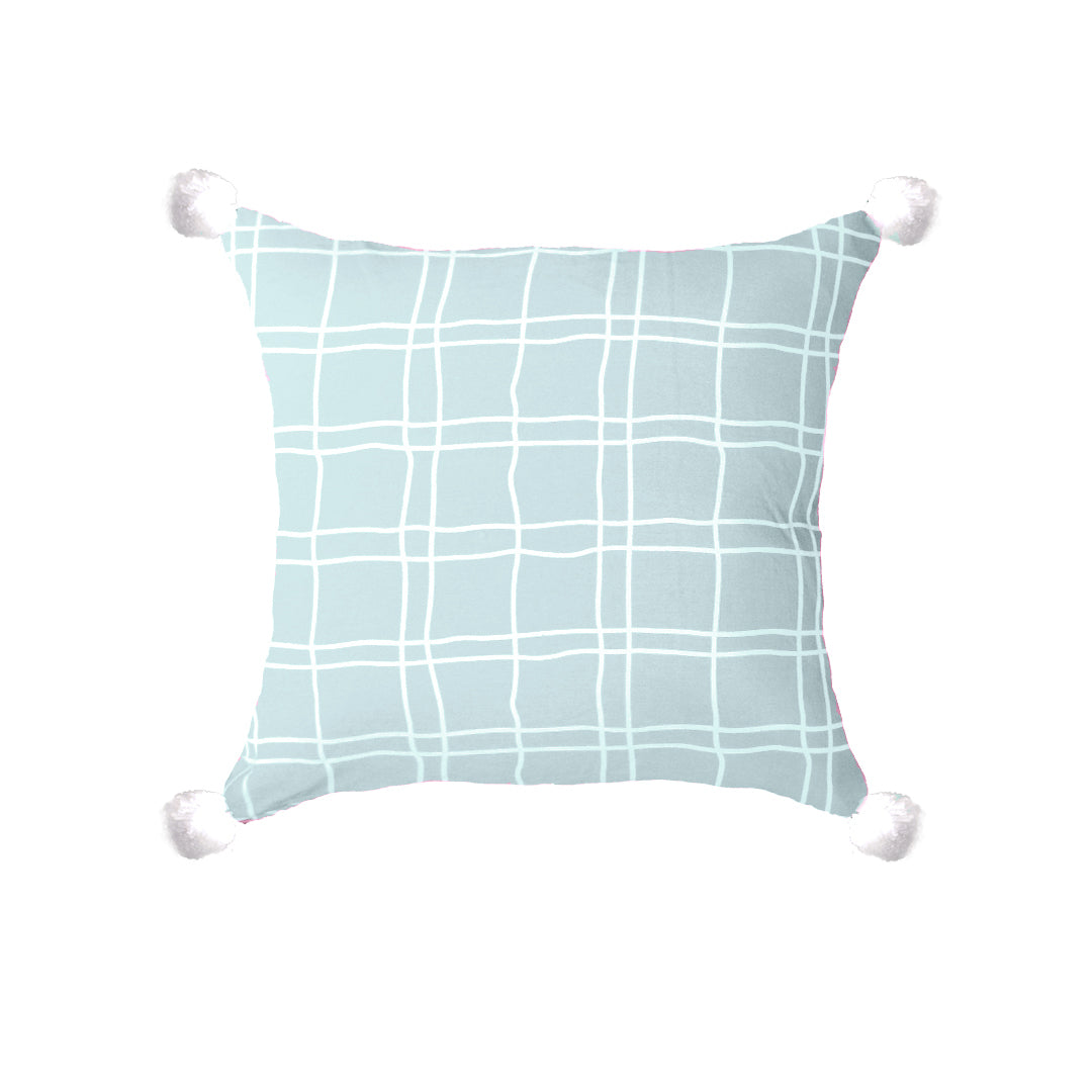 Stripe With Side Bushes Throw Pillow