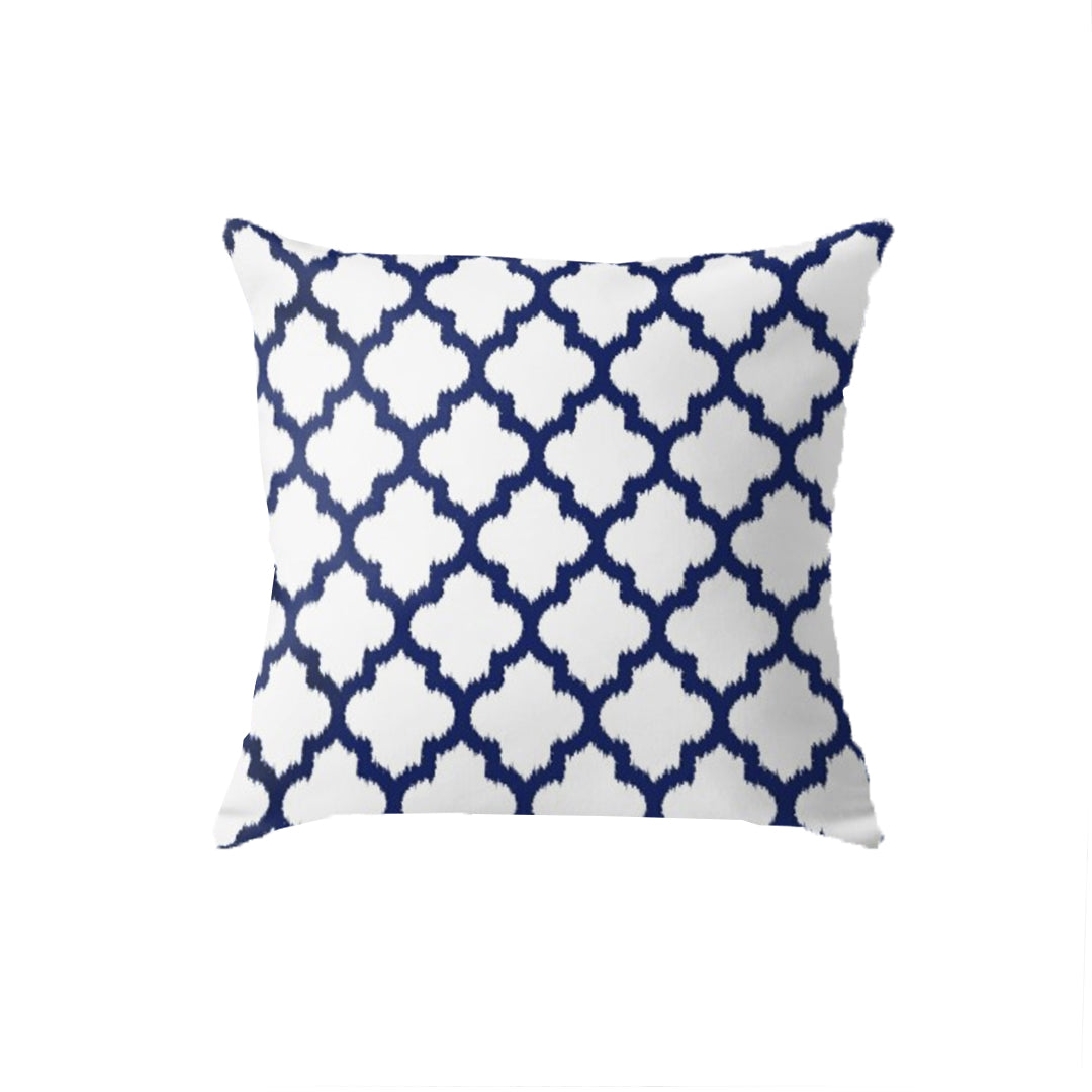 SuperSoft Navy Blue & White Moroccan Ikat style
