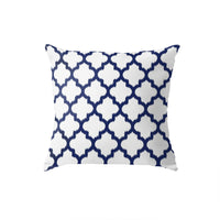 Thumbnail for SuperSoft Navy Blue & White Moroccan Ikat style