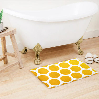 SuperSoft Yellow Rounds Door Mat