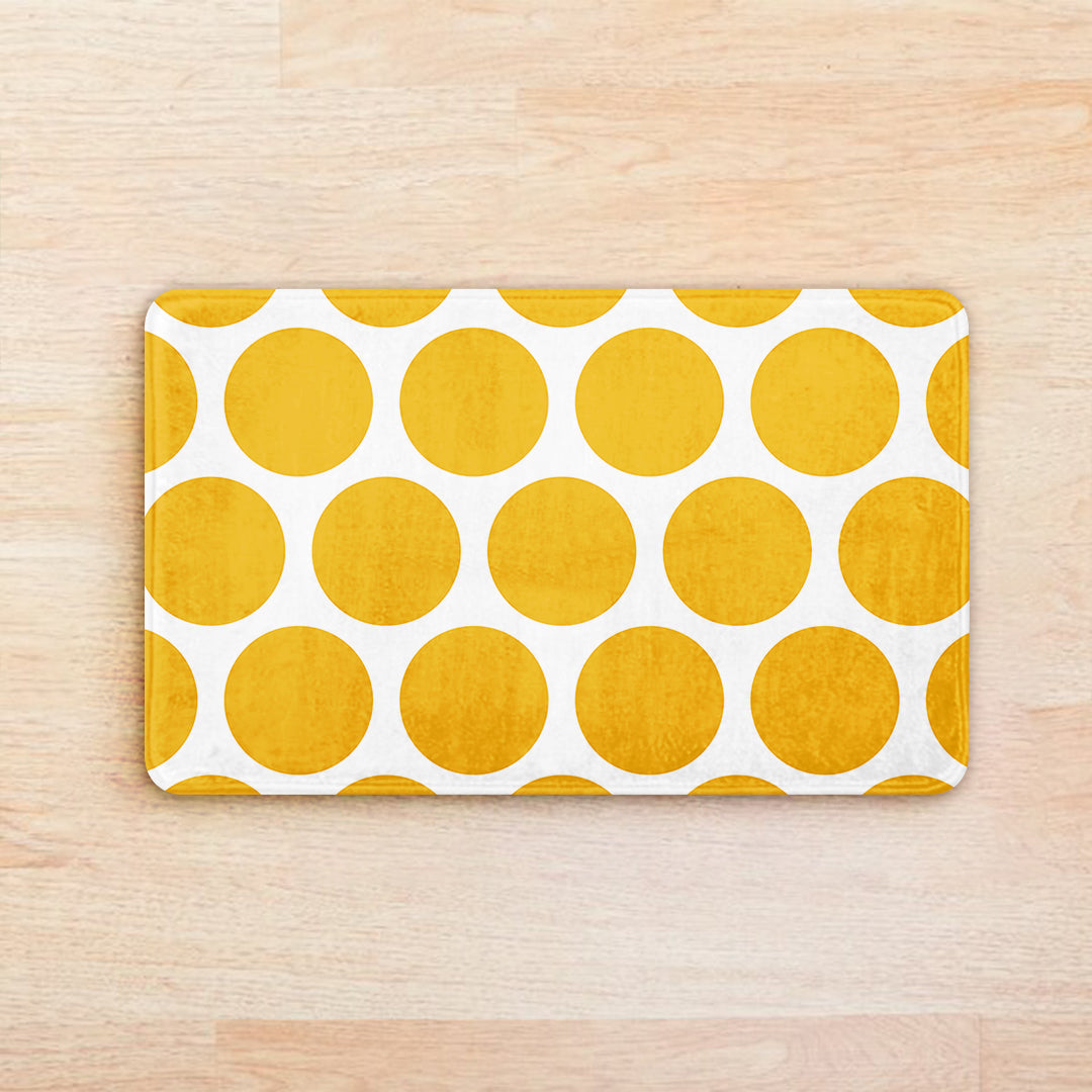 SuperSoft Yellow Rounds Door Mat