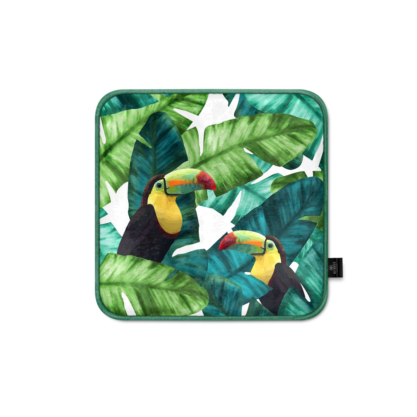 Super Soft Tropical Parrot Chair Cushion