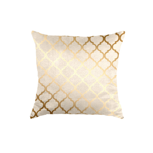 SuperSoft Beige Quatrefoil