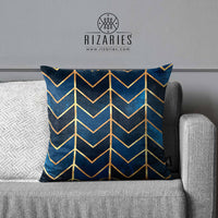 Thumbnail for SuperSoft Arrow Blue Throw Pillow