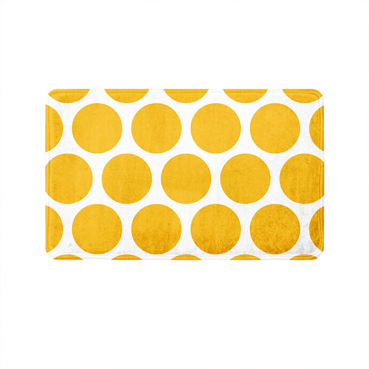 SuperSoft Yellow Rounds Door Mat