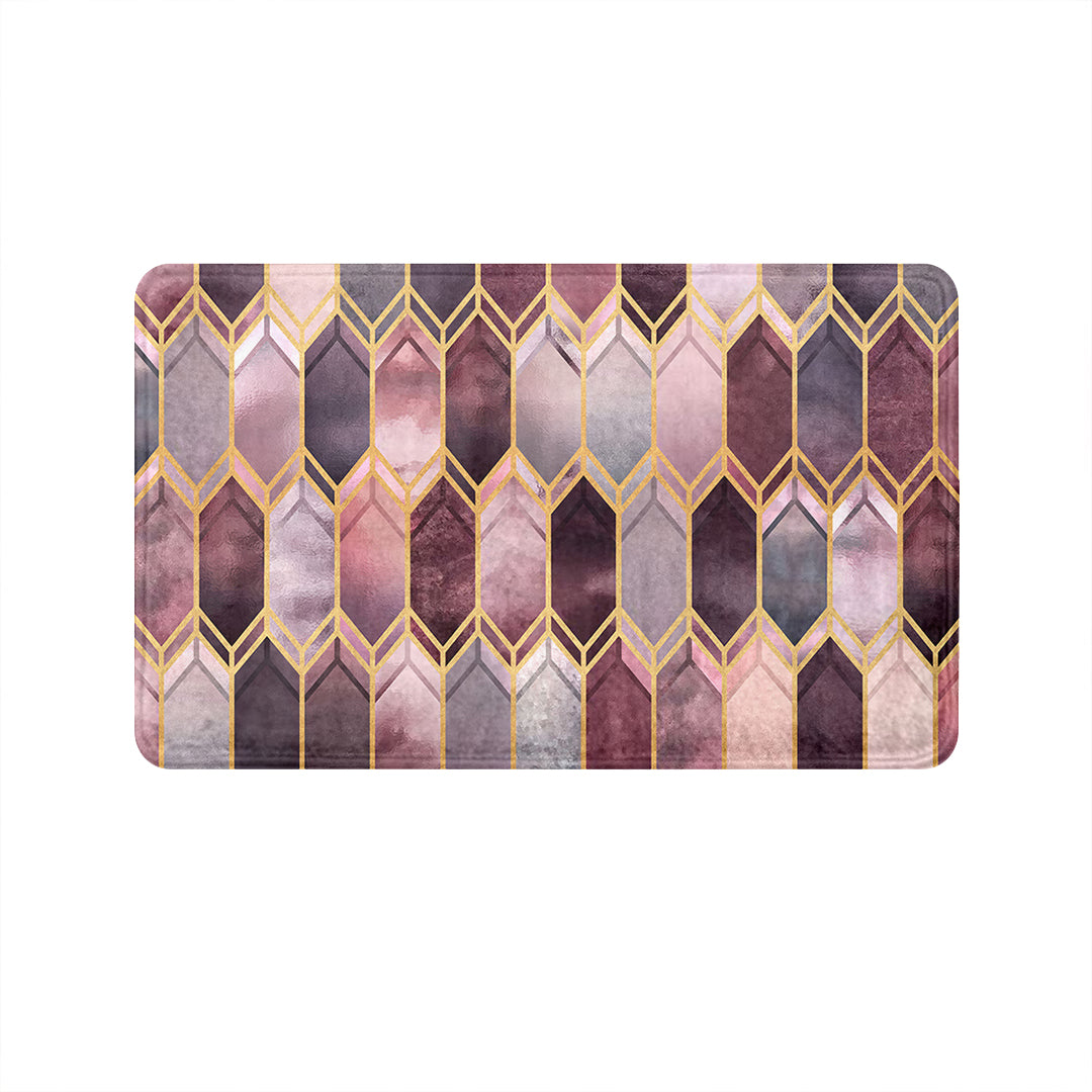 SuperSoft Pink Stained Door Mat