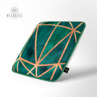 Thumbnail for Super Soft Emerald & Copper Chair Pad/Cushion