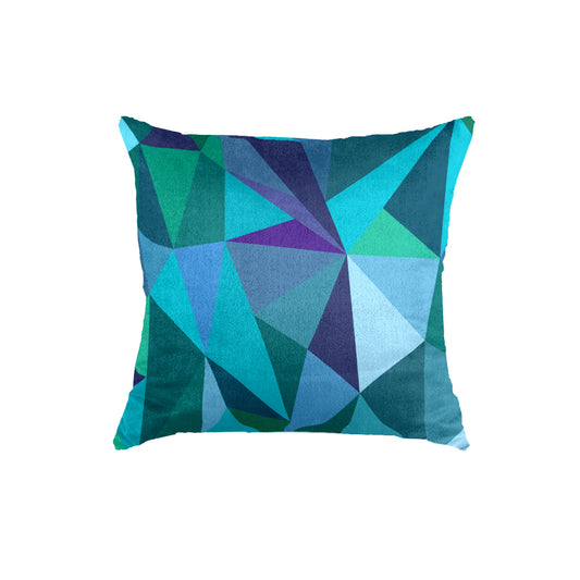 SuperSoft Teal Sky Diamond Throw Cushion