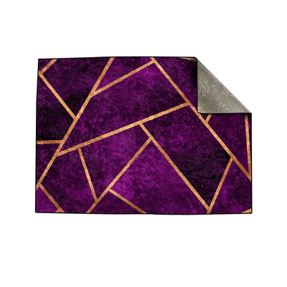 Purple Geometric Centerpiece (Rug)