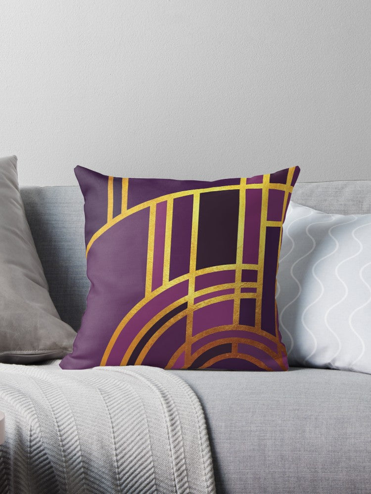 SuperSoft Art Deco Morning Sun In Purple
