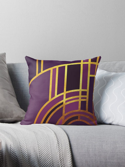 SuperSoft Art Deco Morning Sun In Purple