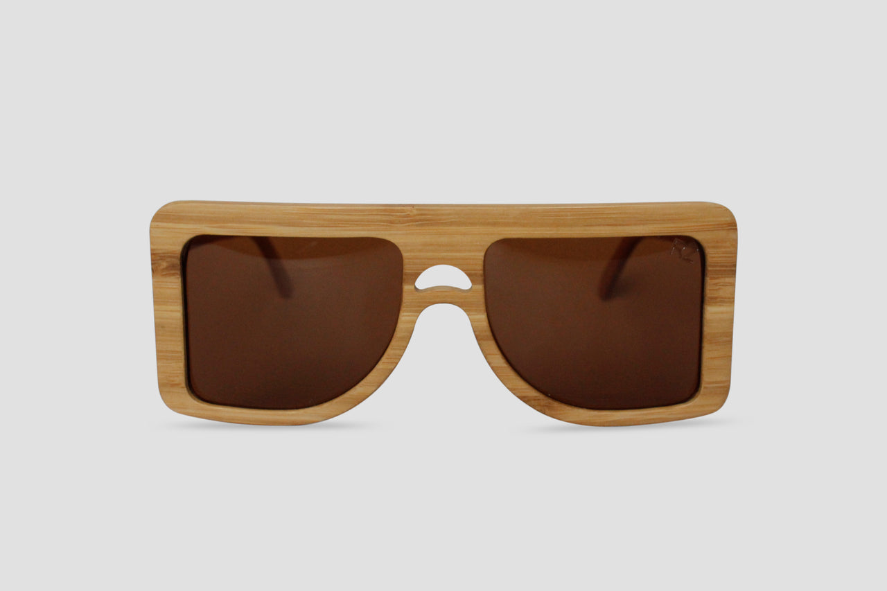 Big Square Wood Sunglasses