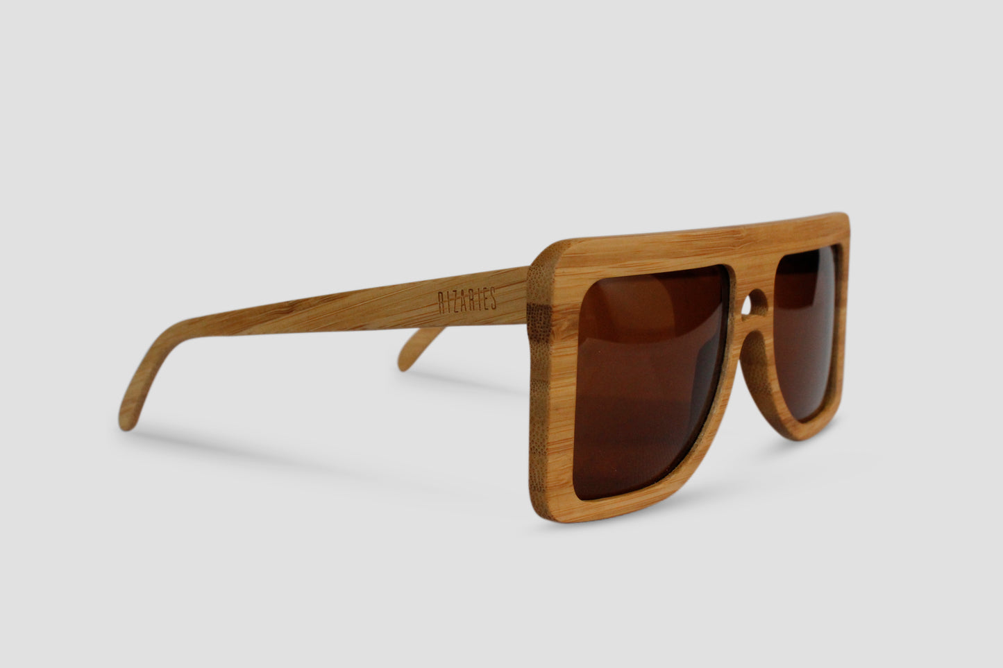 Big Square Wood Sunglasses