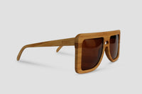 Thumbnail for Big Square Wood Sunglasses