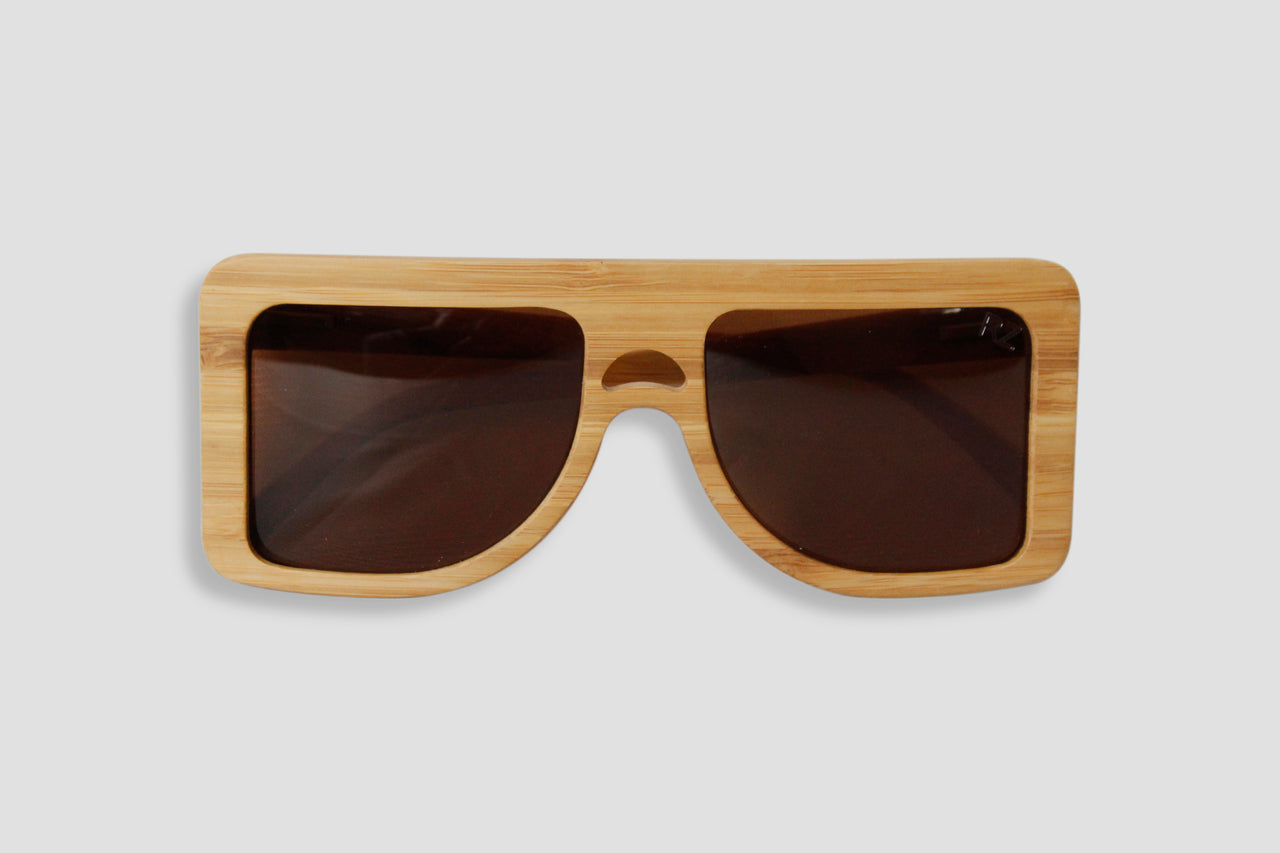 Big Square Wood Sunglasses